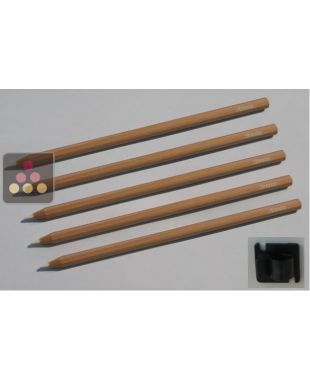 Lot de 5 crayons craie + 1 Support ARTEVINO