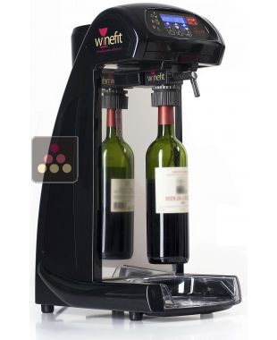 Distributeur de vin au verre + 2 têtes de distribution + 2 cartouches d'argon WINEFIT