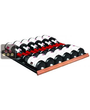 Clayette Coulissante 12 bouteilles en Métal et PS Choc pour Gamme Prestige TRANSTHERM