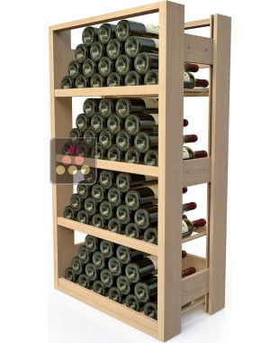 Meuble de rangement en bois pour 72 bouteilles VISIORACK