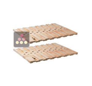 Lot de 2 Clayettes Stockage Collector R&eacute;versible Bordeaux / Bourgogne CLIMADIFF