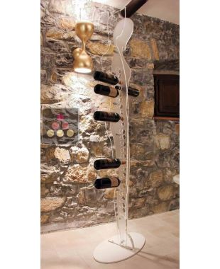 Présentoir pose libre en plexiglas pour 24 bouteilles SOBRIO