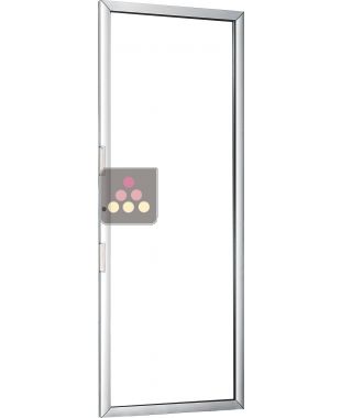 Porte vitrée cadre silver pour cave à vin ARTEVINO Grand Modèle ARTEVINO