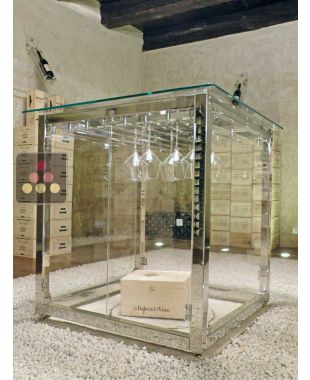 Table avec système de rangement de 49 verres SOBRIO