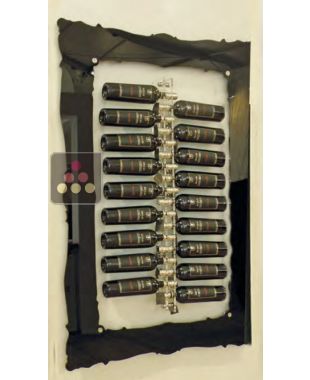 Cadre en plexiglas noir pour support bouteilles (support non inclus) SOBRIO