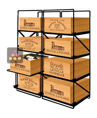 La seule solution pour stocker 8 caisses de vins et 96 bouteilles MODULORACK