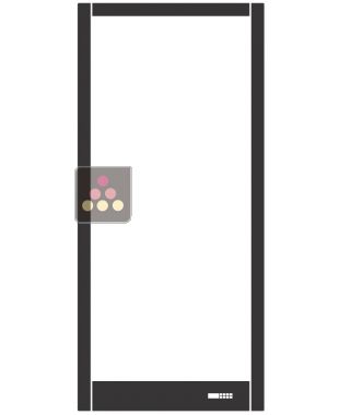 Cadre noir de remplacement pour Vitrine Calice Design TECA - PANN. POST. TV10 - NERO RAL 9005 - 20 GLOSS CALICE DESIGN