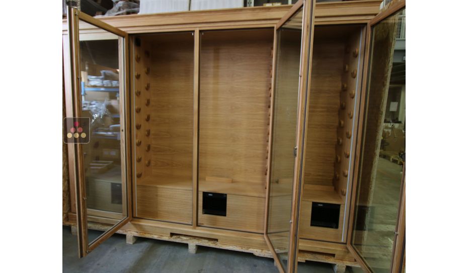 Climatiseur monobloc 1 température pour armoire à vin de 680W - Evacuation Down - Froid et humidification