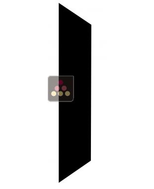 Panneau latéral gauche pour vitrine Calice Design gamme TECA - Finition all black CALICE DESIGN