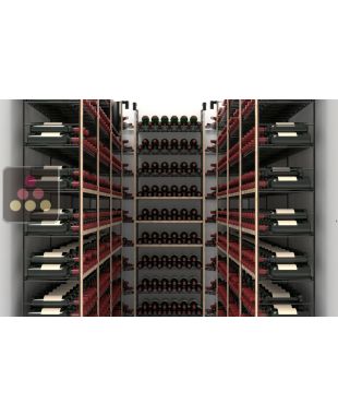 Aménagement de cave Bois et métal pour 1818 bouteilles - Essentiel System ARCHITECTURE INTERIEURE DU VIN