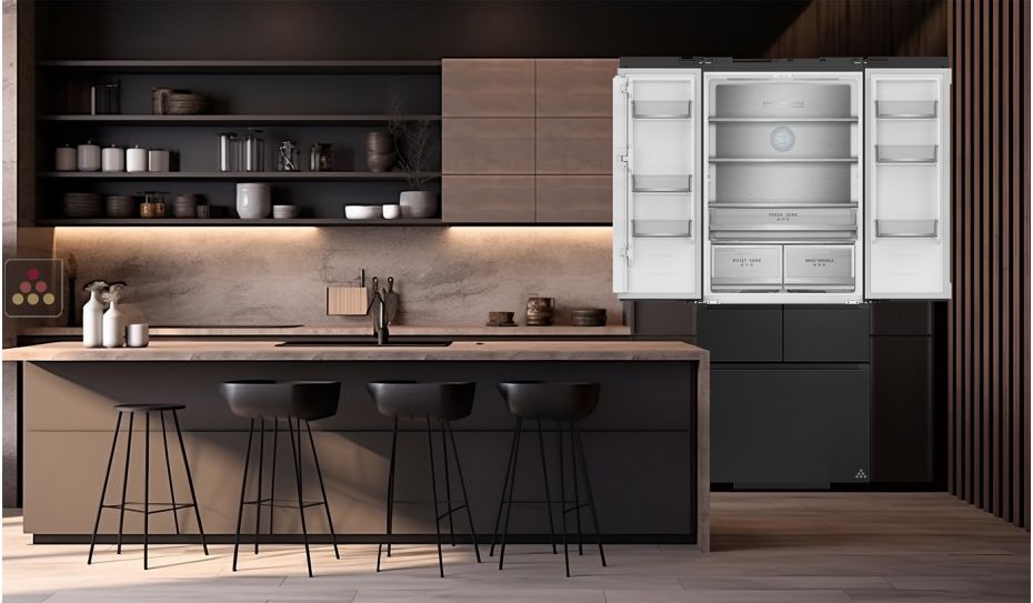 Combiné réfrigérateur et congélateur encastrable - 413L