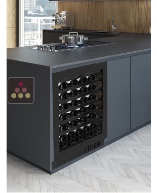 Cave à vin mono-température de service encastrable sous-plan - Porte de 72cm NESTOR M WINE