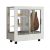 Vitrine réfrigérée de présentation pour charcuteries et fromages - 4 côtés vitrés - Habillage bois