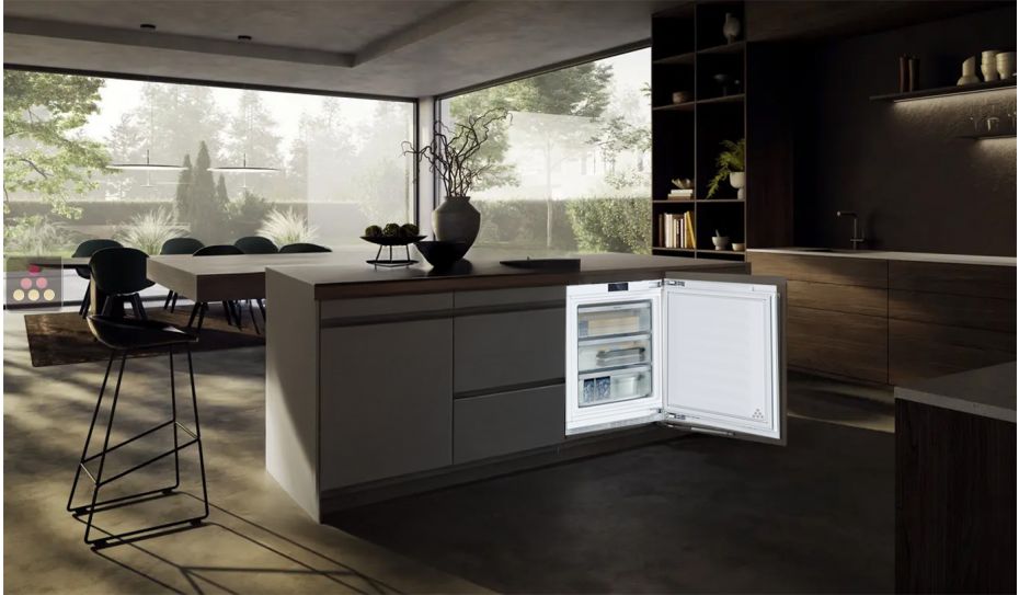 Mini Congélateur encastrable sous plan à panneau décoratif habillable 87 Litres