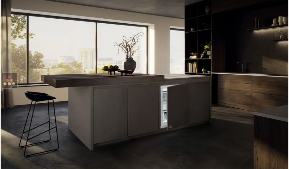 Mini Congélateur encastrable sous plan à panneau décoratif habillable 87 Litres