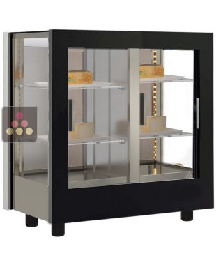 Vitrine réfrigérée de présentation pour fromages - Pro - 3 côtés vitrés - Habillage interchangeable CALICE DESIGN