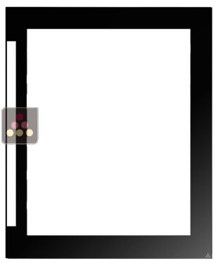 Porte vitrée pour cave à vin LE CHAI LBN468 LE CHAI