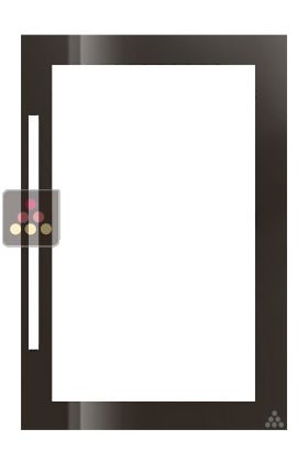 Porte noire pour cave à vin Le Chai LMN480