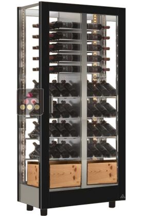 Vitrine à vin - Home - 4 côtés vitrés - Cadre - Équipement mixte