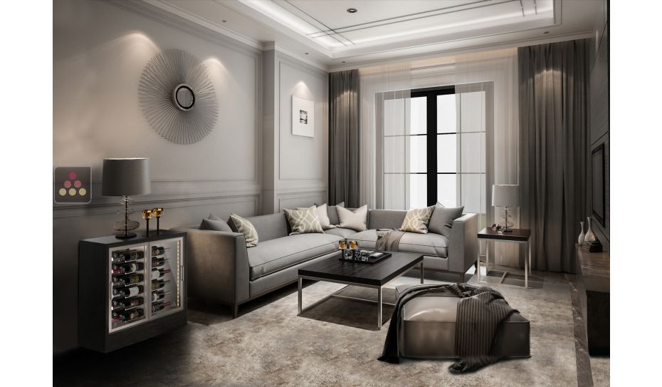 Vitrine à vin - HOME - Cadre FIT - Bouteilles horizontales - P36cm