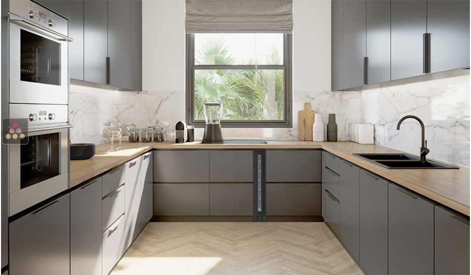 Cave à vin mono-température de service encastrable sous-plan - Porte de 78cm