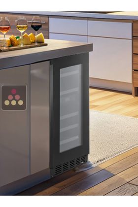 Cave à vin 2 températures de service encastrable sous-plan - Push-open - Porte de 78cm