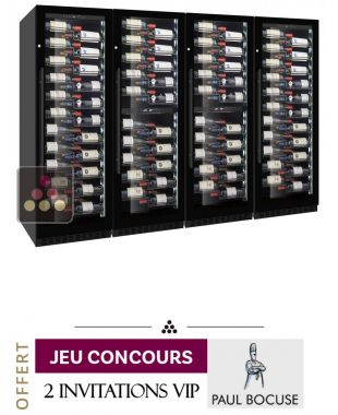 Combiné de 2 caves à vin mono-température et 2 caves bi-température de service ou de conservation LE CHAI