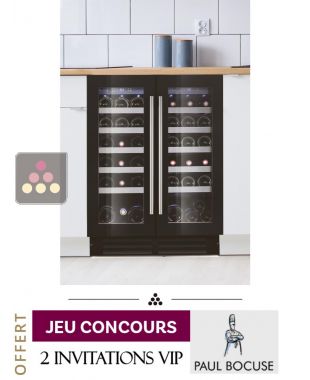 Cave à vin 2 températures de service encastrable sous plan LE CHAI