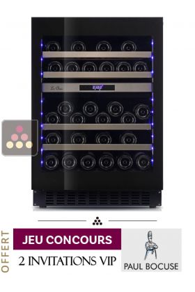 Cave à vin 2 températures de conservation et/ou de service - Ouverture Push-Open
