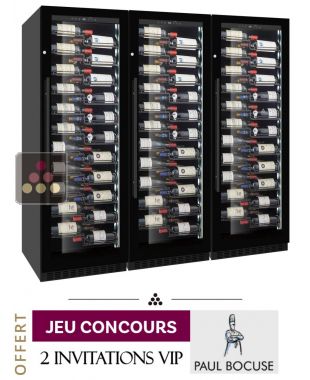 Combiné de 3 caves à vin mono-température de service ou de conservation LE CHAI