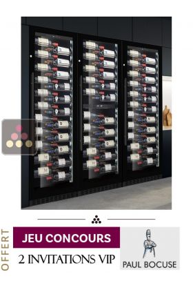 Combiné enchassable de 3 caves à vin 4 températures de service ou de conservation