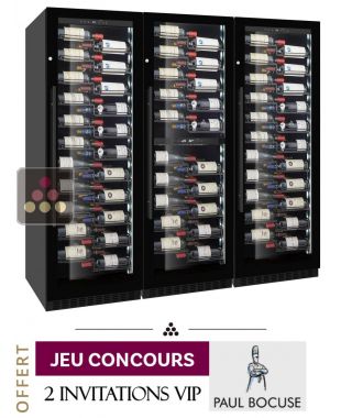 Combiné de 3 caves à vin 4 températures de service ou de conservation LE CHAI