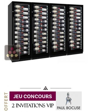 Combiné de 4 caves à vin mono-température de service ou de conservation LE CHAI
