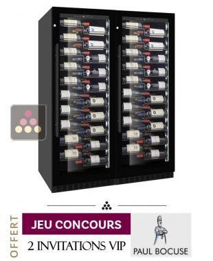 Combiné de 2 caves à vin mono-température de service ou de conservation  LE CHAI