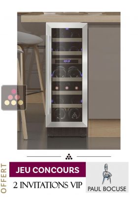 Cave à vin multi-usages 2 températures de service encastrable sous-plan - Porte de 72cm