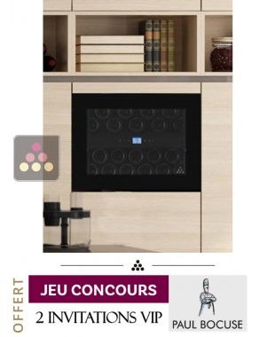 Cave à vin encastrable en colonne double température de service auto-ventilée LE CHAI