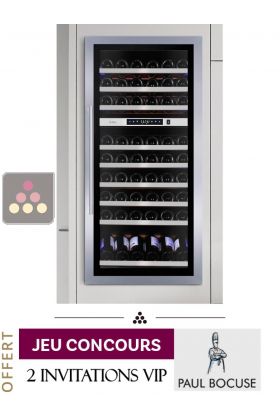 Cave à vin 2 températures de service encastrable en colonne auto-ventilée