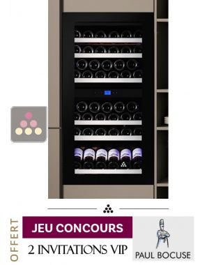 Cave à vin 2 températures de service ou de conservation encastrable en colonne auto-ventilée LE CHAI