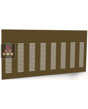 Panneau déflecteur en MDF pour vitrine encastrée et surélevé sur socle - 2 modules - profondeur standard CALICE DESIGN