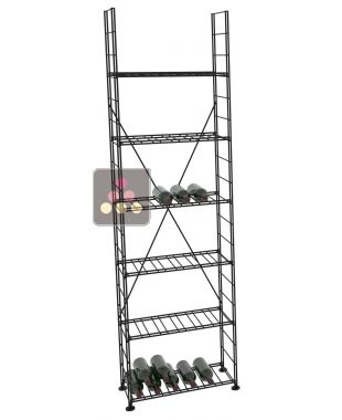 Rangement modulaire métallique pour 198 bouteilles - H220cm ARCHITECTURE INTERIEURE DU VIN