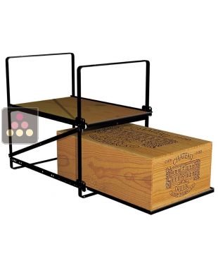 La seule solution pour stocker 2 caisses de vins et 24 bouteilles MODULORACK