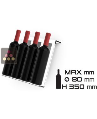 Clayette en plexiglas pour cave Calice Design faible profondeur : bouteilles inclinées CALICE DESIGN