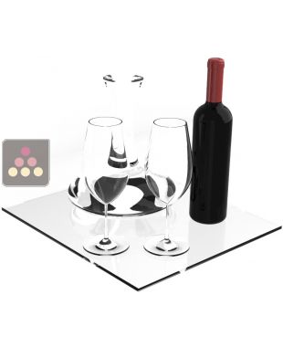 Étagère réglable en verre trempé pour vitrine Calice Design CALICE DESIGN
