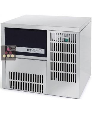 Machine à glaçons pleins encastrable pour 22kg/24h avec réserve intégrée 4kg - Condenseur à air BREMA