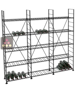 Rangements modulaires métalliques pour 462 bouteilles - H170cm ARCHITECTURE INTERIEURE DU VIN