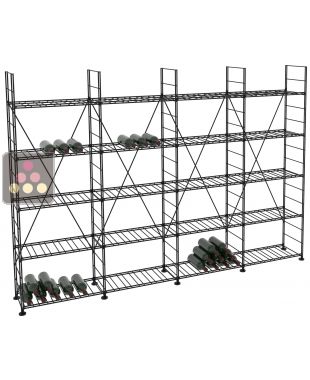 Rangements modulaires métalliques pour 616 bouteilles - H170cm ARCHITECTURE INTERIEURE DU VIN