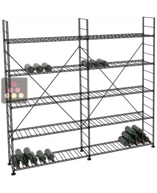 Rangements modulaires métalliques pour 476 bouteilles - H170cm ARCHITECTURE INTERIEURE DU VIN