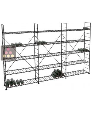 Rangements modulaires métalliques pour 714 bouteilles - H170cm ARCHITECTURE INTERIEURE DU VIN