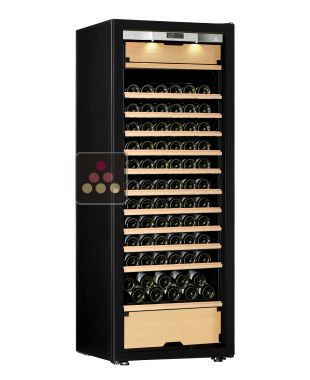 Cave à vin Multi-Usages de vieillissement et de service des vins rouges et des vins frais - 3 températures - Clayettes coulissantes - Porte Full Glass TRANSTHERM