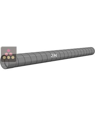 Conduit droit avec manchon Ø 125 mm - longueur 2000 mm WINEMASTER